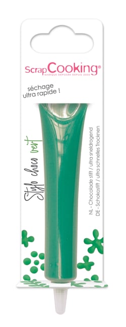 Stylo de glaçage chocolat ScrapCooking® - Vert - 25 g