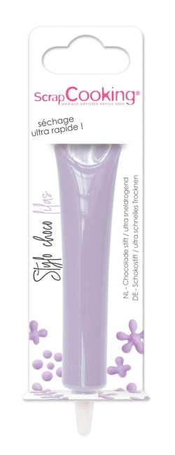 Stylo de glaçage chocolat ScrapCooking® - Lilas - 25 g