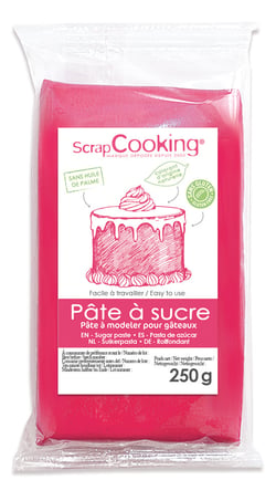 Pâte à sucre ScrapCooking® - Fuschia - 250 g