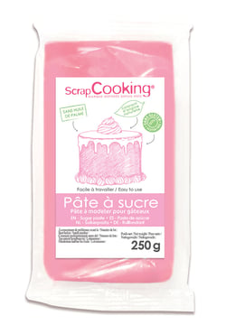 Pâte à sucre ScrapCooking® - Rose - 250 g