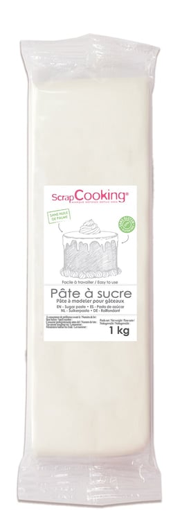 Pâte à sucre ScrapCooking®- Blanc - 1 kg