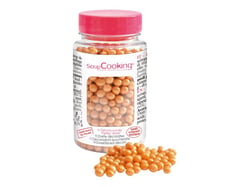 Décorations en sucre ScrapCooking® - Perles dorées - 55 g