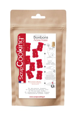 Préparation pour bonbons ScrapCooking® - Fraise - 100 g