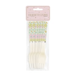 8 petites fourchettes en bois Le Papyrus - Shabby