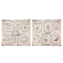 DECORATIONS POUR BOUTEILLES CABINET DE CURIOSITES X 15PCS