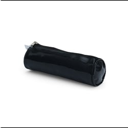 Trousse ronde Glossy - 1 compartiment - Noir - Cultura