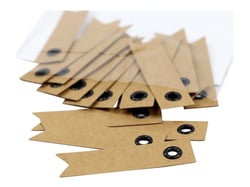 20 étiquettes en forme de flèches - kraft