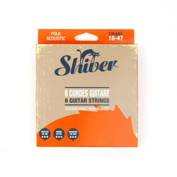 Shiver - Jeu 6 cordes guitare folk 10-47 deluxe phosphore bronze