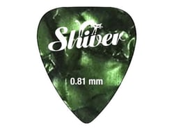 Shiver - 12 médiators celluloïd 0.81 vert