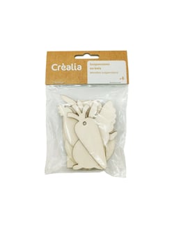 Set de 6 suspensions pleines - Hauteur 8 cm – Créalia 