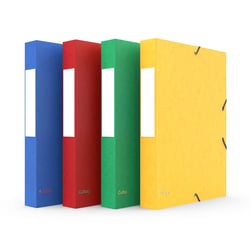 Lot de 4 boîtes de classement A4 - Dos 40 mm - Carton - Cultura