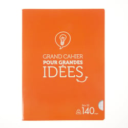 Cahier - 24 x 32 cm - 140 pages grands carreaux - Cultura