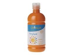 Peinture acrylique brillante - 500 ml - orange