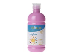 Peinture acrylique brillant - 500 ml - rose
