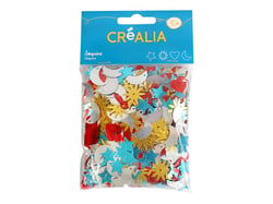 Assortiment de sequins « Basiques » - Créalia - 40 g