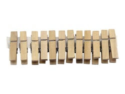12 pinces à linge 3,5 cm - bois - Créalia