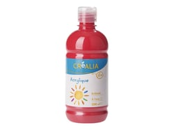 Peinture acrylique - 500ml - rouge vermeille