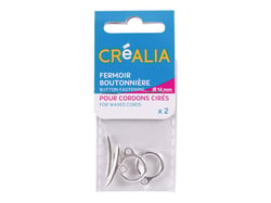 2 fermoirs boutonière de 14 mm - Créalia