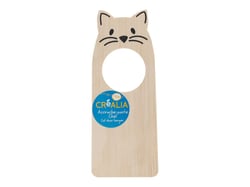 Accroche-porte Chat en bois - Créalia