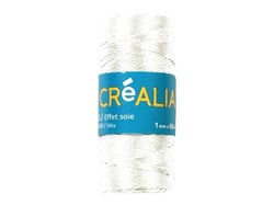 Fil torsadé 0,5 mm x 60 m Créalia - Blanc