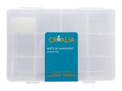Boite de rangement bijoux - 19x13 cm - Séparateurs amovibles - Créalia