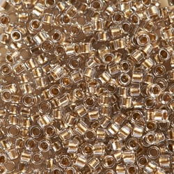 Perles Toho 11/0 - Tube de 3 g - Color Transparent doré - Créalia