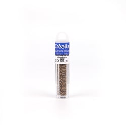 Perles Toho 11/0 - Tube de 3 g - Color 221F Bronze Matte bronze - Créalia