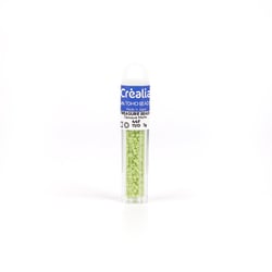 Perles Toho 11/0 - Tube de 3 g - Color 44F Opaque Matte vert - Créalia