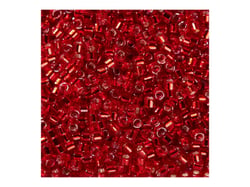 Perles Miyuki Delicas 11/0 - Tube de 7 g - Color DB-602 transparent silver lined dyed - Créalia