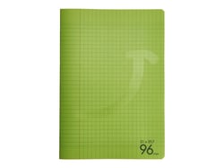 Cahier - A4 - 21 x 29,7 cm - 96 pages grands carreaux - Vert - Cultura