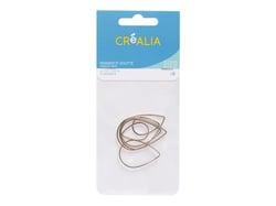 6 pendentifs goutte 22, 32 et 38 mm  Créalia - Doré