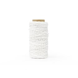 Cordon coton ciré 1 mm x 20 m Créalia - Blanc