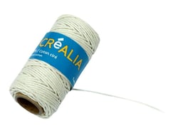 Cordon coton ciré 1 mm x 20 m Créalia - Crème