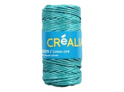 Cordon coton ciré 1 mm x 20 m Créalia - Vert
