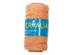Cordon coton ciré 1 mm x 20 m Créalia - Corail
