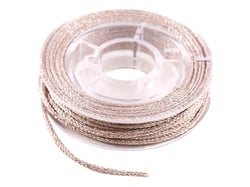Cordon pailleté tissé 2 mm x 5 m Créalia - Rose