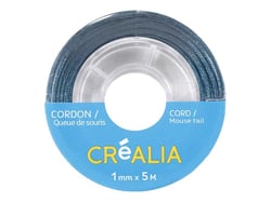 Cordon queue de souris 1 mm x 5 m Créalia - Bleu canard