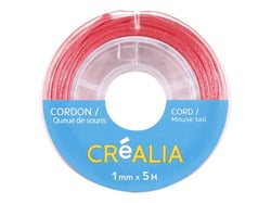 Cordon queue de souris 1 mm x 5 m Créalia - Rose