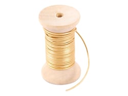 Cordon cuir 1 mm x 3 m Créalia - Doré
