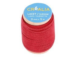 Lacet suédine 3 mm x 5 m Créalia - Brique