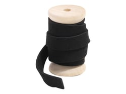 Lacet suédine 10 mm x 1 m Créalia - Noir
