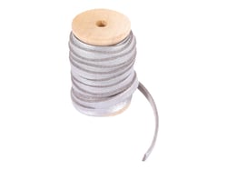 Lacet suédine 5 mm x 3 m Créalia - Argenté Lamé