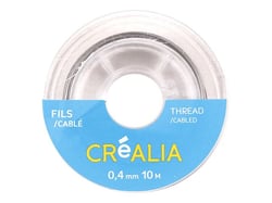 Fil câblé 0,4 mm x 10 m Créalia - Argenté