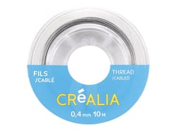 Fil câblé 0,4 mm x 10 m Créalia - Anthracite