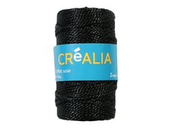 Fil torsadé 2 mm x 30 m Créalia - Noir