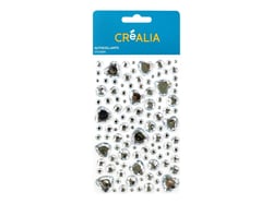 Planche de stickers strass Cœurs Réfléchissants Créalia