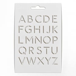 Pochoir 10 x 15 cm - Alphabet fin - Créalia