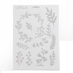 Pochoir A4 - Motifs feuilles - Créalia