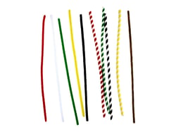 30 fils chenille 30 cm 10 couleurs Noël - Créalia