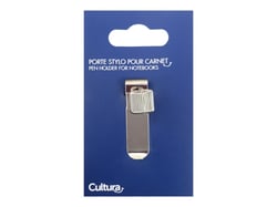 Porte-stylo top pour carnet - Argent - Cultura